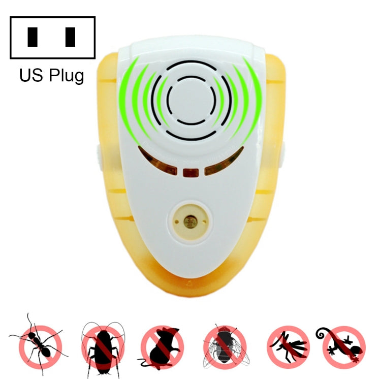 6W Electronic Ultrasonic Electromagnetic Wave Anti Mosquito Rat Insect Pest Repeller with Light, US Plug, AC 90-240V, Random Color Delivery (Yellow) - Repellents by PMC TechLife | Online Shopping South Africa | PMC TechLife | Buy Now Pay Later Mobicred