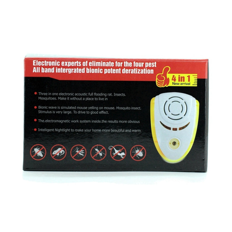 6W Electronic Ultrasonic Electromagnetic Wave Anti Mosquito Rat Insect Pest Repeller with Light, US Plug, AC 90-240V, Random Color Delivery (Yellow) - Repellents by PMC TechLife | Online Shopping South Africa | PMC TechLife | Buy Now Pay Later Mobicred