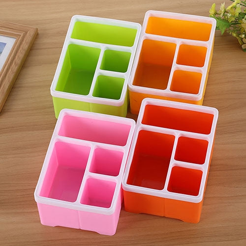 Desktop Storage Organizer Remote Control Caddy Holde for Desk Office Supplies(Orange) - free shipping - PMc TechLife - Order now!