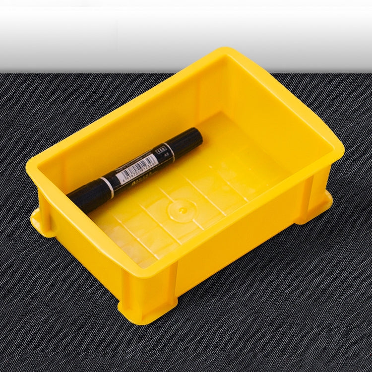 Thick Multi-function Material Box Brand New Flat Plastic Parts Box Tool Box, Size: 20.7cm x 13.7cm x 6.4cm(Yellow) - Storage Bags & Boxes by PMC TechLife | Online Shopping South Africa | PMC TechLife | Buy Now Pay Later Mobicred
