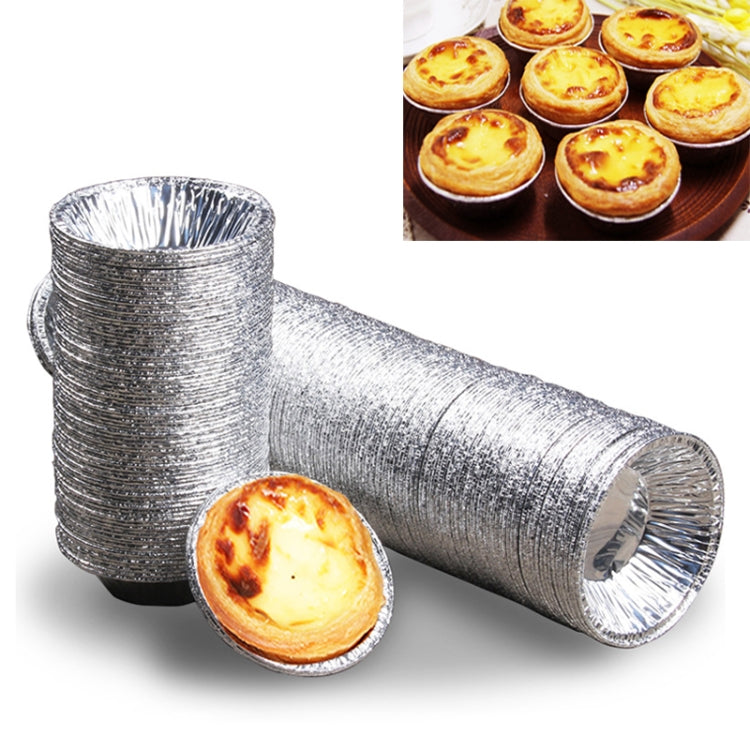 100pcs / Pack  Aluminum Foil Egg Tart Cup Cake Holder, Size: 7.5 x 4 x 2cm - Food Molds by PMC TechLife | Online Shopping South Africa | PMC TechLife | Buy Now Pay Later Mobicred