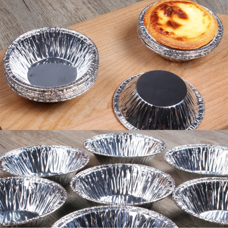100pcs / Pack  Aluminum Foil Egg Tart Cup Cake Holder, Size: 7.5 x 4 x 2cm - Food Molds by PMC TechLife | Online Shopping South Africa | PMC TechLife | Buy Now Pay Later Mobicred