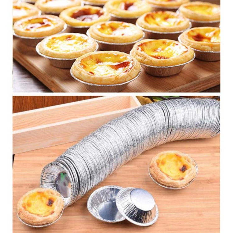 100pcs / Pack  Aluminum Foil Egg Tart Cup Cake Holder, Size: 7.5 x 4 x 2cm - Food Molds by PMC TechLife | Online Shopping South Africa | PMC TechLife | Buy Now Pay Later Mobicred