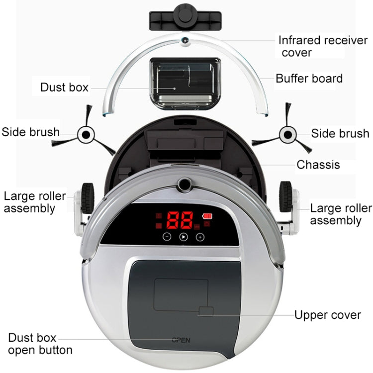FD-3RSW(IC)CS 1000Pa Large Suction Smart Household Vacuum Cleaner Clean Robot - Robot Vacuum Cleaner by PMC TechLife | Online Shopping South Africa | PMC TechLife | Buy Now Pay Later Mobicred