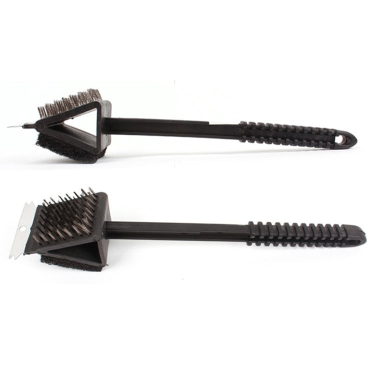 3 in 1 Copper Wire BBQ Grill Brush Long Handle Barbecue Grill Oven Cleaning Brush Cleaner - Cookwares & Tablewares by PMC TechLife | Online Shopping South Africa | PMC TechLife | Buy Now Pay Later Mobicred