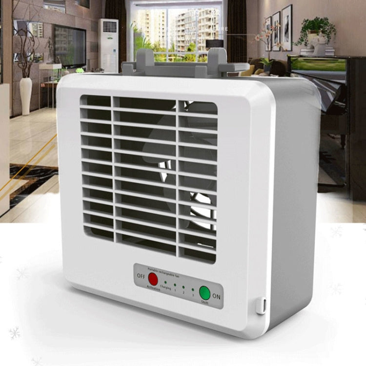 Portable Mini Silent Household Energy Saving Desktop Air Conditioner Fan Electric Air Cooler(White) - Electric Fans by PMC TechLife | Online Shopping South Africa | PMC TechLife