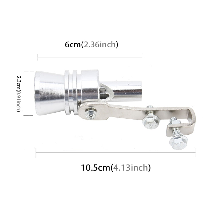 Universal Aluminum Turbo Sound Exhaust Muffler Pipe Whistle Car Simulator Whistler, Size: M - Exhaust Pipes by PMC TechLife | Online Shopping South Africa | PMC TechLife | Buy Now Pay Later Mobicred