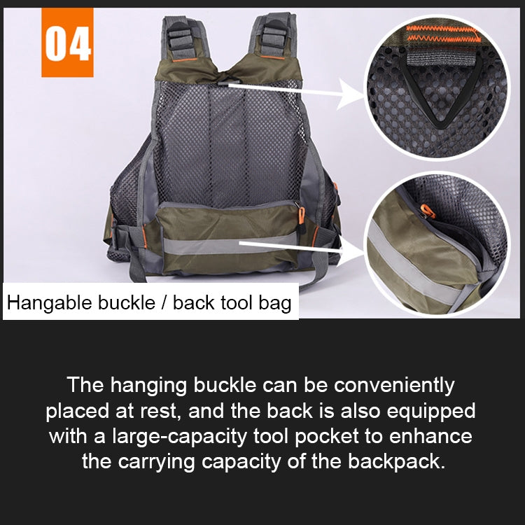 MANNER Outdoor Multifunctional Fishing Life Vest Swimming Life Jacket (Army Green) - Others by PMc TechLife | Online Shopping South Africa | PMc TechLife | Buy Now Pay Later Mobicred