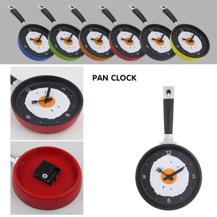 Fried Egg Pan Shape Creative Living Room Decorative Wall Clock (Black) - Wall Clock by PMc TechLife | Online Shopping South Africa | PMc TechLife | Buy Now Pay Later Mobicred