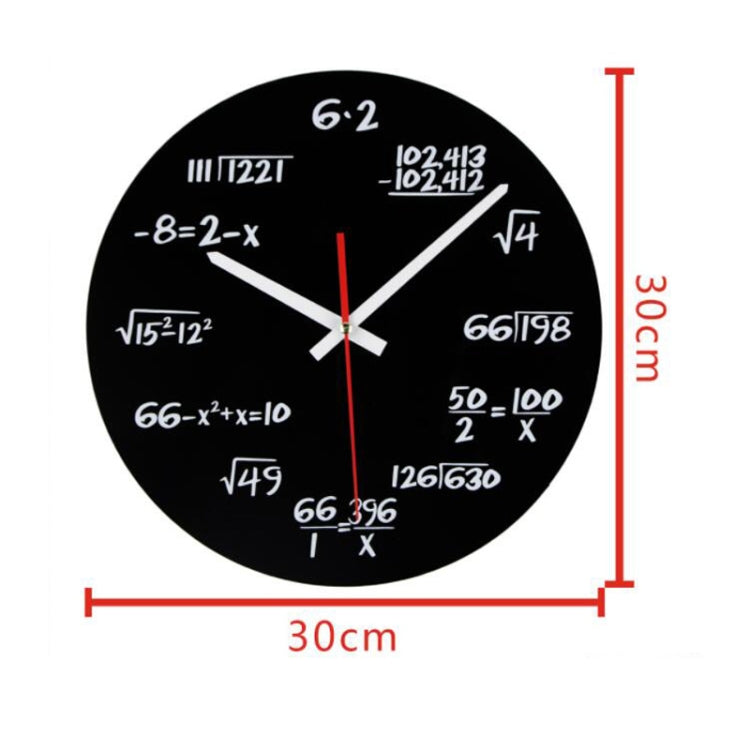 Creative Acrylic Living Room Decorative Mathematical Formula Wall Clock - Wall Clock by PMc TechLife | Online Shopping South Africa | PMc TechLife | Buy Now Pay Later Mobicred