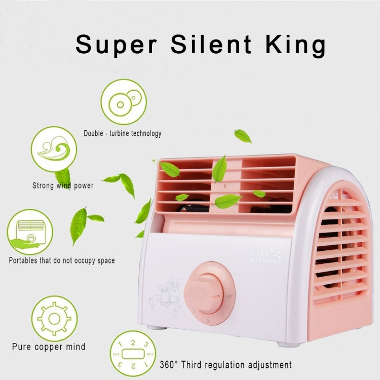 30W Turbine No Blade Mini Desktop Mute Fan for Dormitory / Bedroom / Living Room / Office, 3 Kinds Speed Mode, AC 220V(Pink) - Electric Fans by PMC TechLife | Online Shopping South Africa | PMC TechLife | Buy Now Pay Later Mobicred