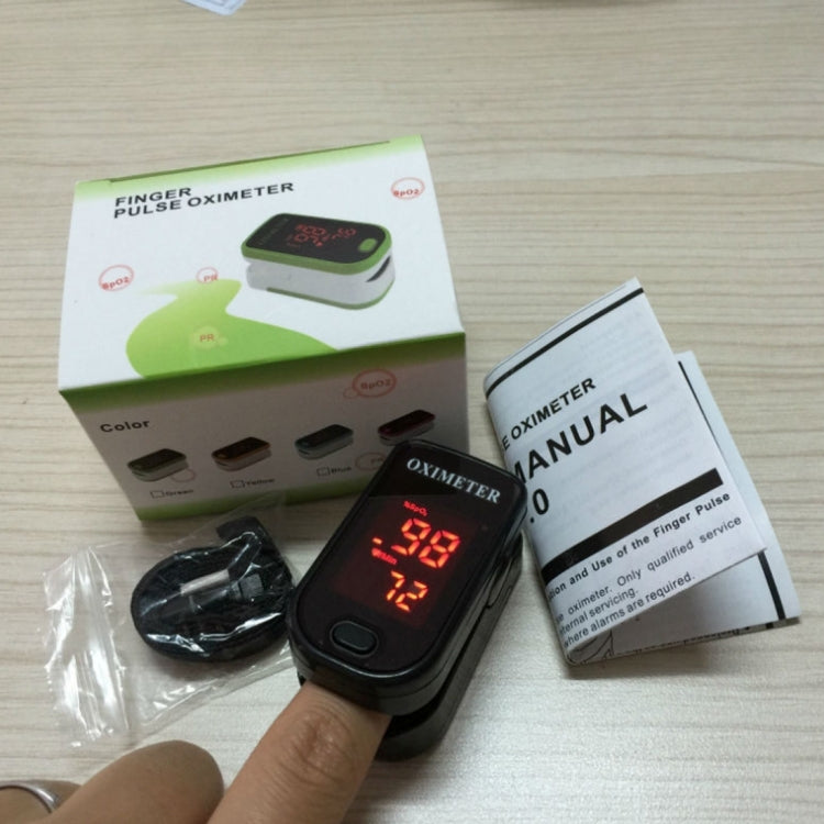 Finger Pulse Oximete LED HD Display Portable Oximeter Equipment Blood Oxygen Monitor Pulse Oximeter(Black) - Finger Pulse Oximeter by PMC TechLife | Online Shopping South Africa | PMC TechLife | Buy Now Pay Later Mobicred