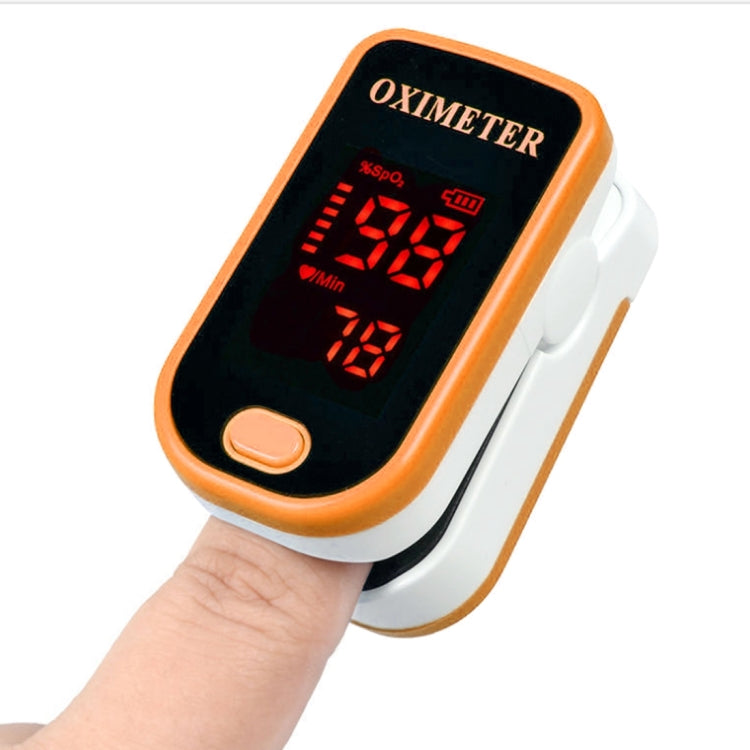 Finger Pulse Oximete LED HD Display Portable Oximeter Equipment Blood Oxygen Monitor Pulse Oximeter(Orange) - Finger Pulse Oximeter by PMC TechLife | Online Shopping South Africa | PMC TechLife | Buy Now Pay Later Mobicred