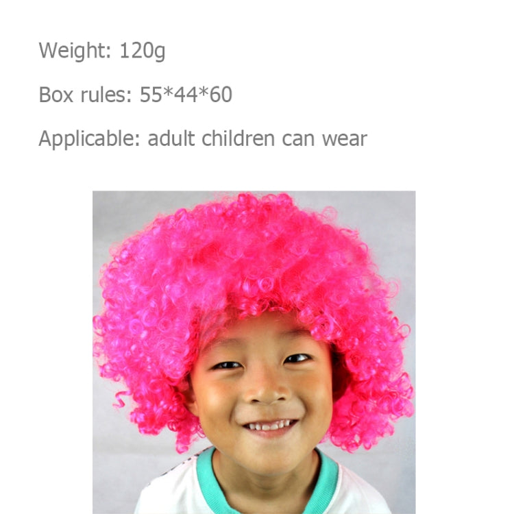Colorful Wild-Curl Up Crown Party Cosplay Headwear Wavy Short Polyester Yarn Made Wigs For Adult And Child(Pink) - free shipping - PMC TechLife - Order now!
