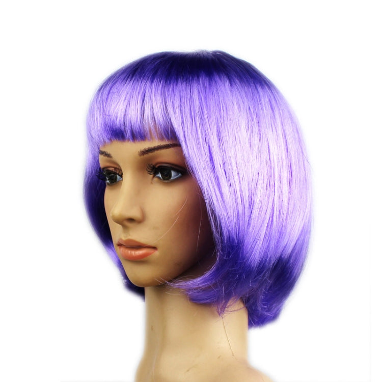 Party Cosplay Headwear Straight Short PET Wigs For Female(Lavender) - free shipping - PMC TechLife - Order now!