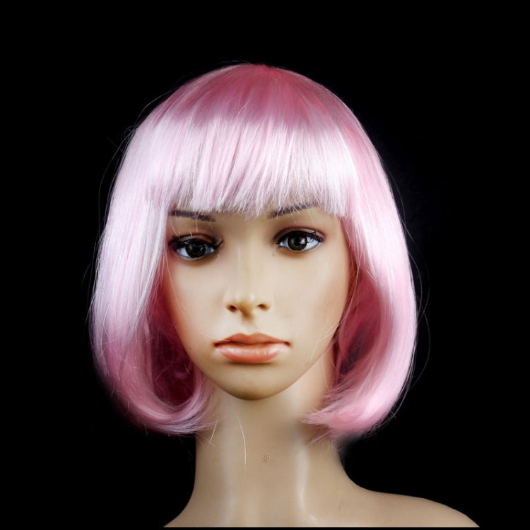 Party Cosplay Headwear Straight Short PET Wigs For Female(Pink) - free shipping - PMC TechLife - Order now!