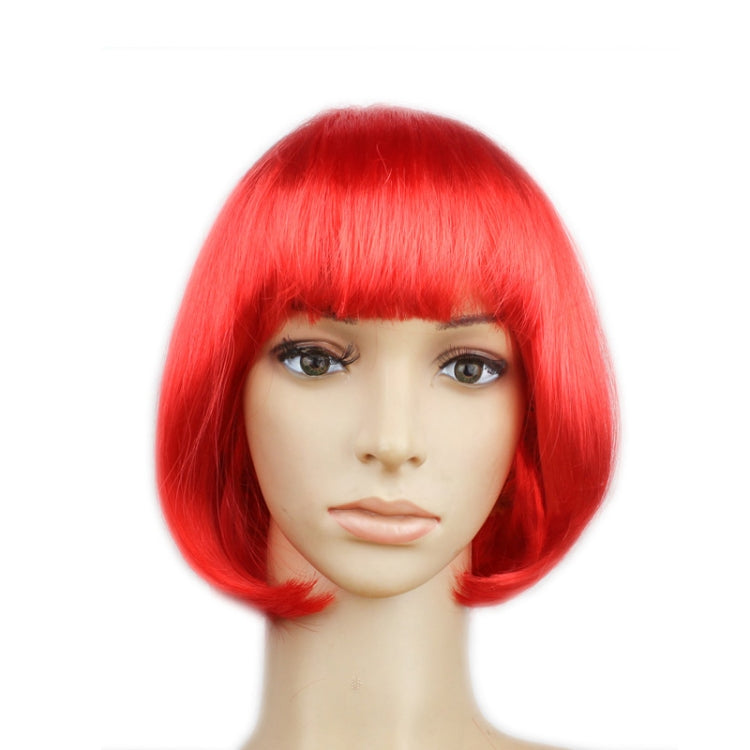 Party Cosplay Headwear Straight Short PET Wigs For Female(Red) - free shipping - PMC TechLife - Order now!