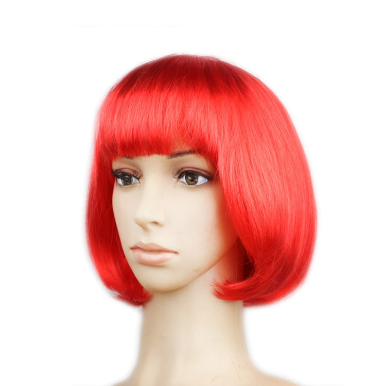Party Cosplay Headwear Straight Short PET Wigs For Female(Red) - free shipping - PMC TechLife - Order now!