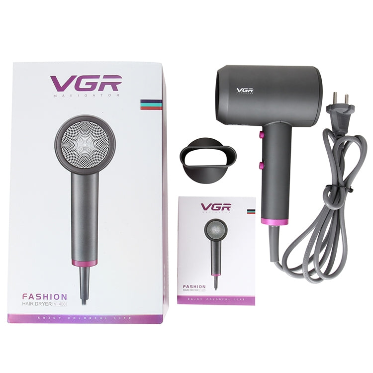 VGR V-400 Household Negative Ion Hair Dryers with 2 Gear Adjustment, Plug Type: EU Plug - free shipping - PMC TechLife - Order now!