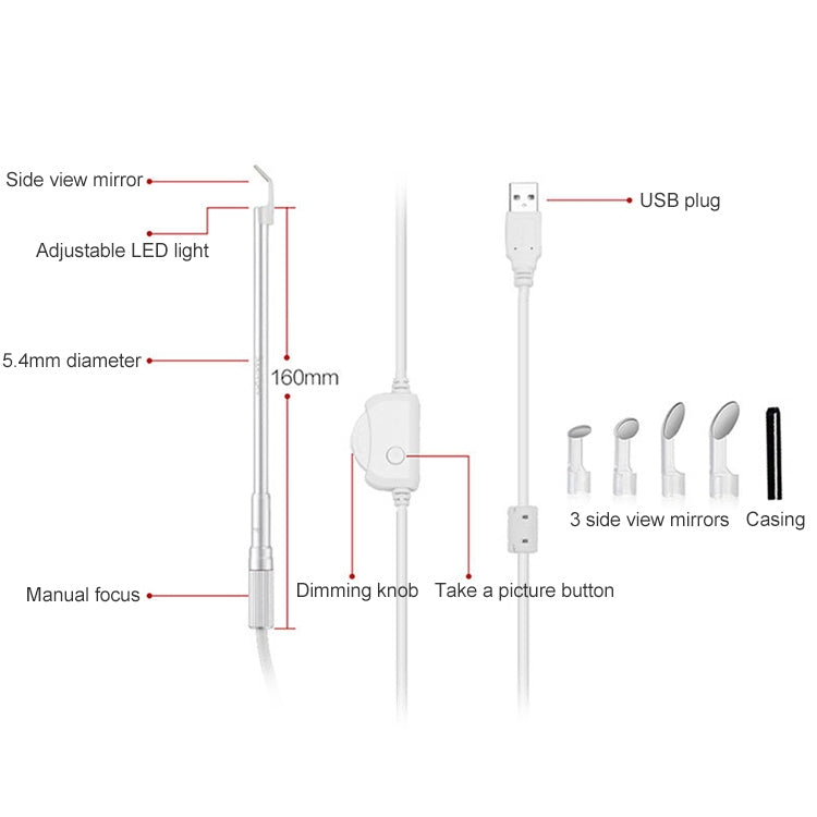 Supereyes Y003 Pet Ear Canal Nasal Cavity Waterproof Electronic Digital Endoscope - free shipping - PMC Jewellery - Order now!