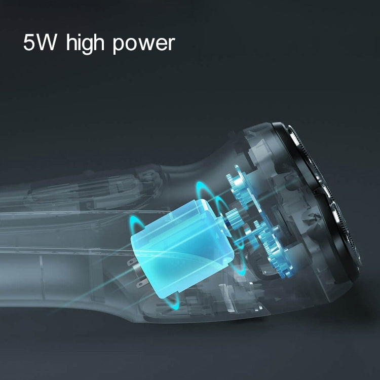 Original Xiaomi ENCHEN Water Proof Triple Rotary Double Ring Blade Shaving Head Electric Rechargeable Shaver For Men(Black) - Electric Shavers by Xiaomi | Online Shopping South Africa | PMC TechLife | Buy Now Pay Later Mobicred