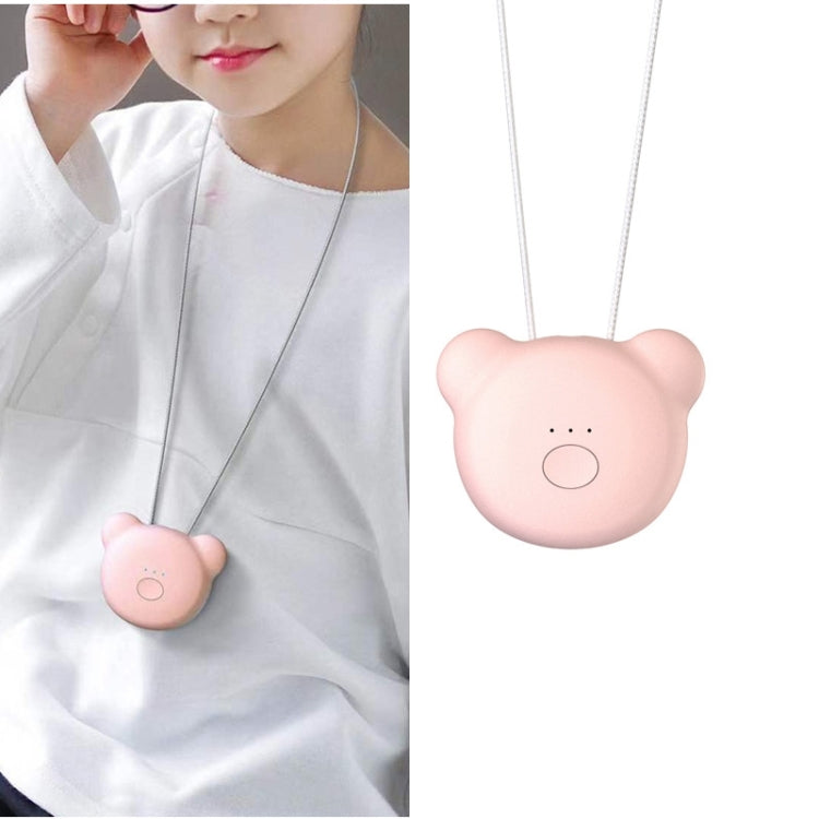 Mini Bear Style Neck Formaldehyde Negative Ion PM2.5 Removal Air Purifier for Kids (Pink) - Air Purifiers & Accessories by PMC TechLife | Online Shopping South Africa | PMC TechLife | Buy Now Pay Later Mobicred