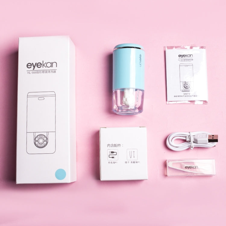 Eyekan HL-988 Ultrasonic Automatic Cleaner Beauty Lens Electric Cleaning Instrument(Blue) - free shipping - PMC TechLife - Order now!