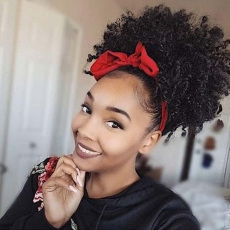 European and American Black People Explosion Head Fluffy Curl Hair Net Wig(Black Brown) - free shipping - PMC TechLife - Order now!