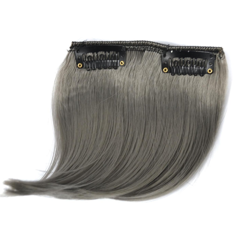 Color Gradient Invisible Seamless Hair Extension Wig Piece Straight Hair Piece Color Bangs Hair Piece(Granny Gray) - free shipping - PMC TechLife - Order now!