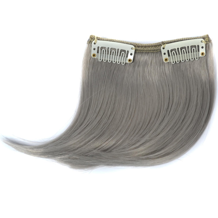 Color Gradient Invisible Seamless Hair Extension Wig Piece Straight Hair Piece Color Bangs Hair Piece(Light Grey) - free shipping - PMC TechLife - Order now!