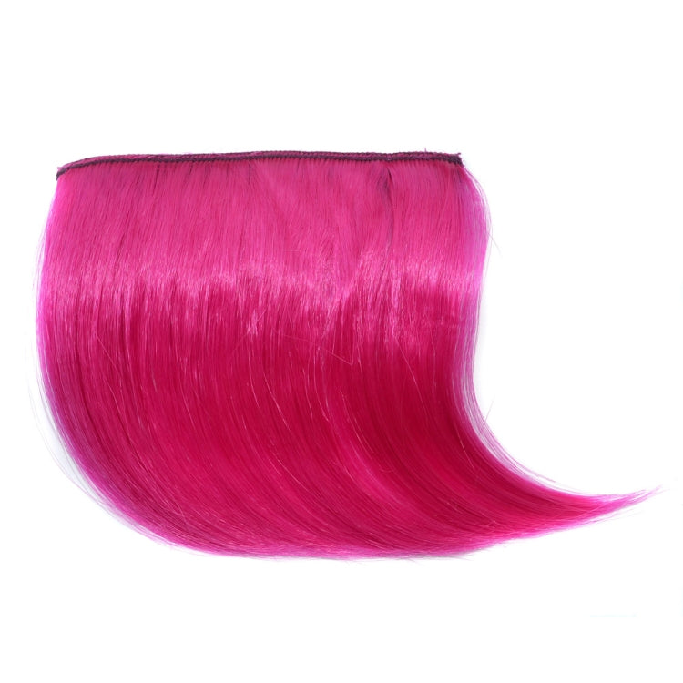 Color Gradient Invisible Seamless Hair Extension Wig Piece Straight Hair Piece Color Bangs Hair Piece(Magenta) - free shipping - PMC TechLife - Order now!