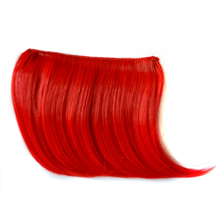 Color Gradient Invisible Seamless Hair Extension Wig Piece Straight Hair Piece Color Bangs Hair Piece(Red) - free shipping - PMC TechLife - Order now!