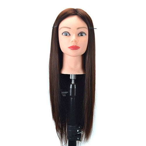 Practice Disc Hair Braided Mannequin Head Wig Styling Trimming Head Model(Marron) - free shipping - PMC TechLife - Order now!
