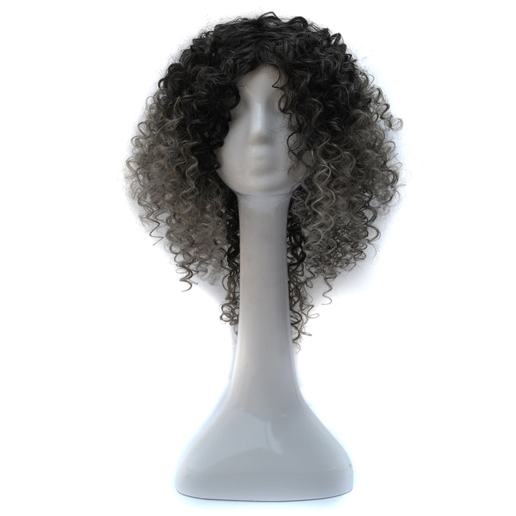 T191006 European and American Wig Headgear with Short and Small Curly Hair for Women (Dark Gray) - free shipping - PMC TechLife - Order now!