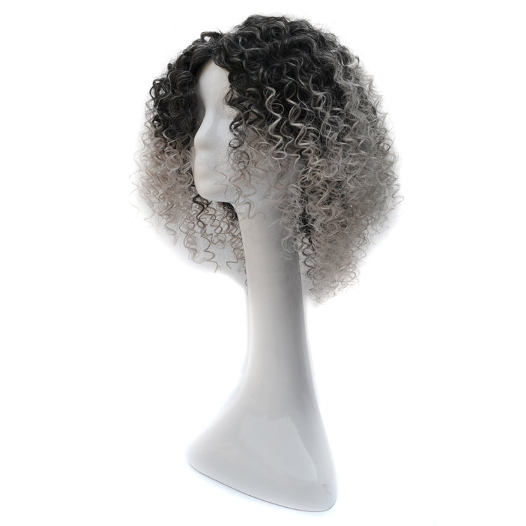 T191006 European and American Wig Headgear with Short and Small Curly Hair for Women (Grey) - free shipping - PMC TechLife - Order now!