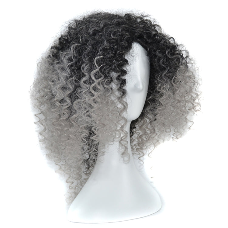 T191006 European and American Wig Headgear with Short and Small Curly Hair for Women (Light Grey) - free shipping - PMC TechLife - Order now!
