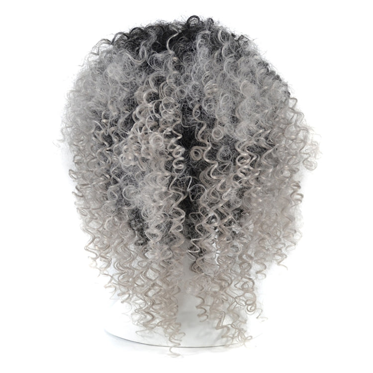 T191006 European and American Wig Headgear with Short and Small Curly Hair for Women (Light Grey) - free shipping - PMC TechLife - Order now!