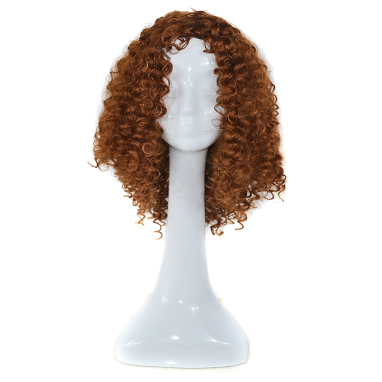T191006 European and American Wig Headgear with Short and Small Curly Hair for Women (Light Brown) - free shipping - PMC TechLife - Order now!