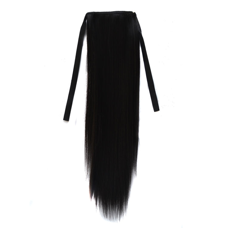 Natural Long Straight Hair Ponytail Bandage-style Wig Ponytail for Women���Length: 45cm (Black) - free shipping - PMC TechLife - Order now!
