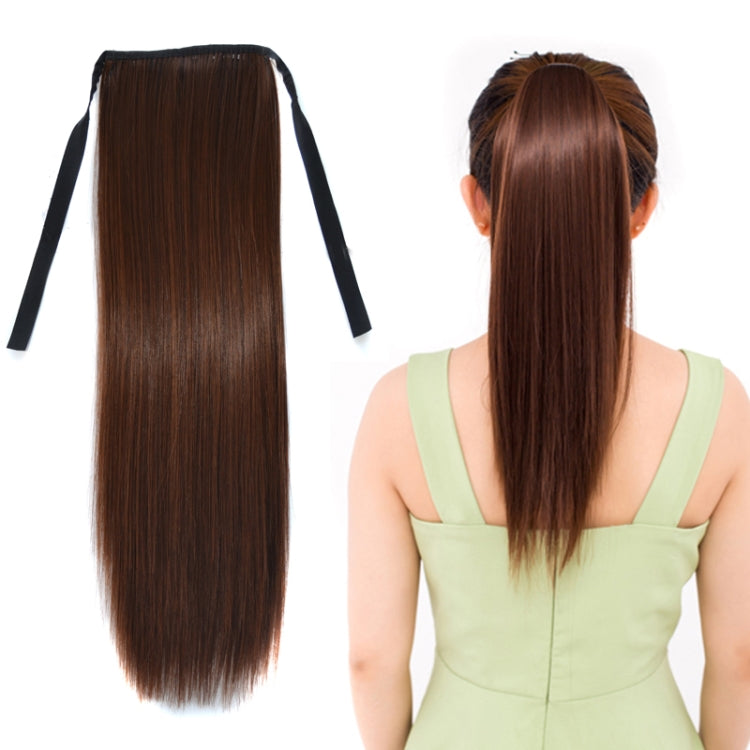 Natural Long Straight Hair Ponytail Bandage-style Wig Ponytail for Women���Length: 45cm (Flaxen) - free shipping - PMC TechLife - Order now!