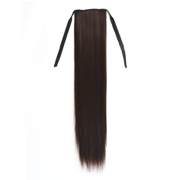 Natural Long Straight Hair Ponytail Bandage-style Wig Ponytail for Women���Length: 60cm(Black Brown) - free shipping - PMC TechLife - Order now!