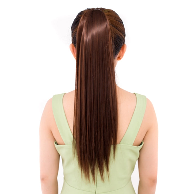 Natural Long Straight Hair Ponytail Bandage-style Wig Ponytail for Women���Length: 60cm(Black Brown) - free shipping - PMC TechLife - Order now!