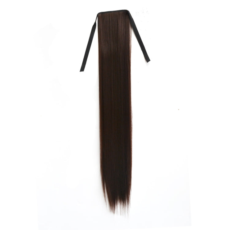 Natural Long Straight Hair Ponytail Bandage-style Wig Ponytail for Women���Length: 75cm(Black Brown) - free shipping - PMC TechLife - Order now!