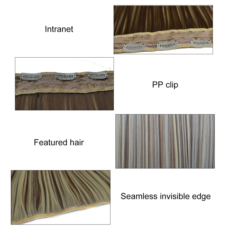 27M613# One-piece Seamless Five-clip Wig Long Straight Wig Piece - free shipping - PMC TechLife - Order now!
