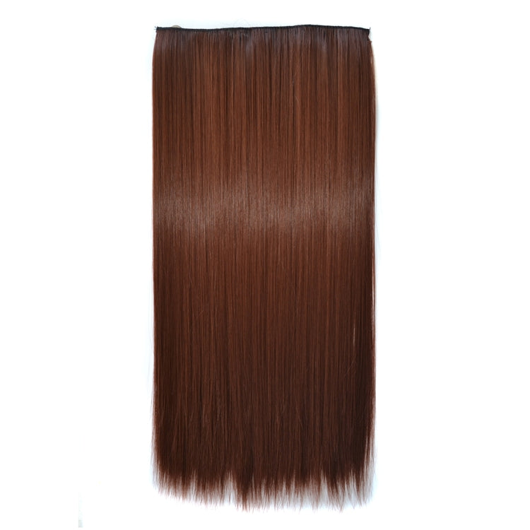 33# One-piece Seamless Five-clip Wig Long Straight Wig Piece - free shipping - PMC TechLife - Order now!