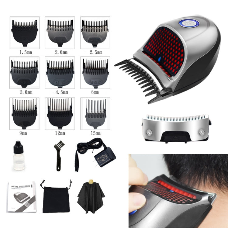 HJ-2018 Men Electric Shaver Fader Self-help Hair Clipper, with Cloth + Sponge + Pure Steel Tooth Scissors +Plain Steel Scissors + Spare Cutter Head, Standard Version, CN Plug - free shipping - PMC TechLife - Order now!
