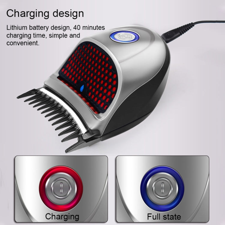 HJ-2018 Men Electric Shaver Fader Self-help Hair Clipper, with Cloth + Sponge + Pure Steel Tooth Scissors +Plain Steel Scissors + Spare Cutter Head, Standard Version, CN Plug - free shipping - PMC TechLife - Order now!