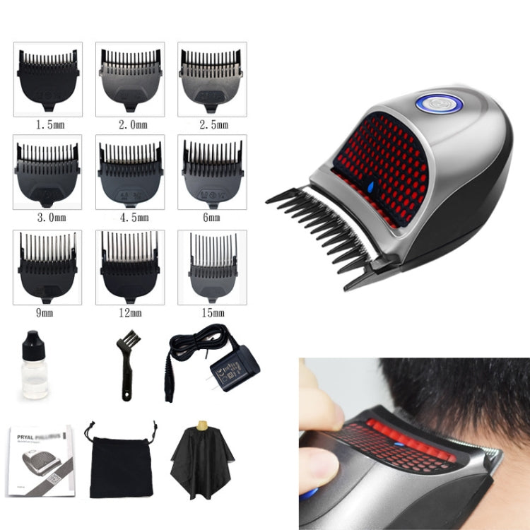HJ-2018 Men Electric Shaver Fader Self-help Hair Clipper with Cloth + Sponge + Pure Steel Tooth Scissors +Plain Steel Scissors, Standard Version, CN Plug - free shipping - PMC TechLife - Order now!