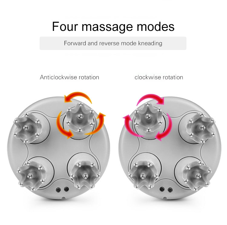 3D Intelligent Electric Head Massager Scalp Massager (White) - free shipping - PMC TechLife - Order now!