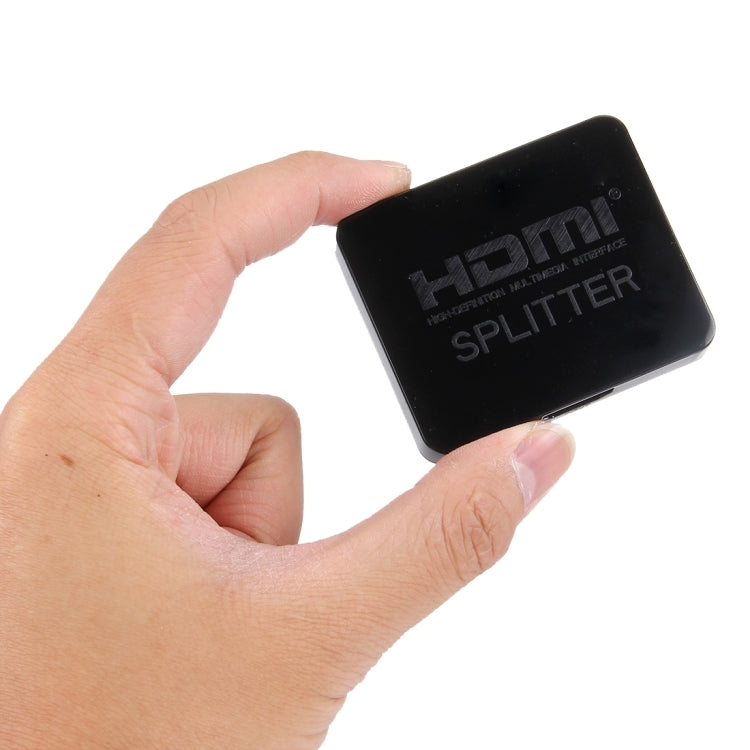4K HDMI Splitter Full HD 1080p Video HDMI Switch Switcher 1x2 Split Out Amplifier Dual Display for HDTV DVD PS3 Xbox(Black) - Splitter by PMC TechLife | Online Shopping South Africa | PMC TechLife